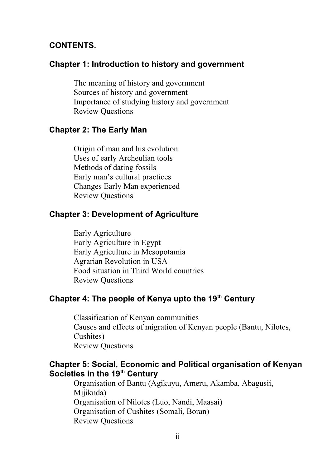 Chapter 1: Introduction to History and Government