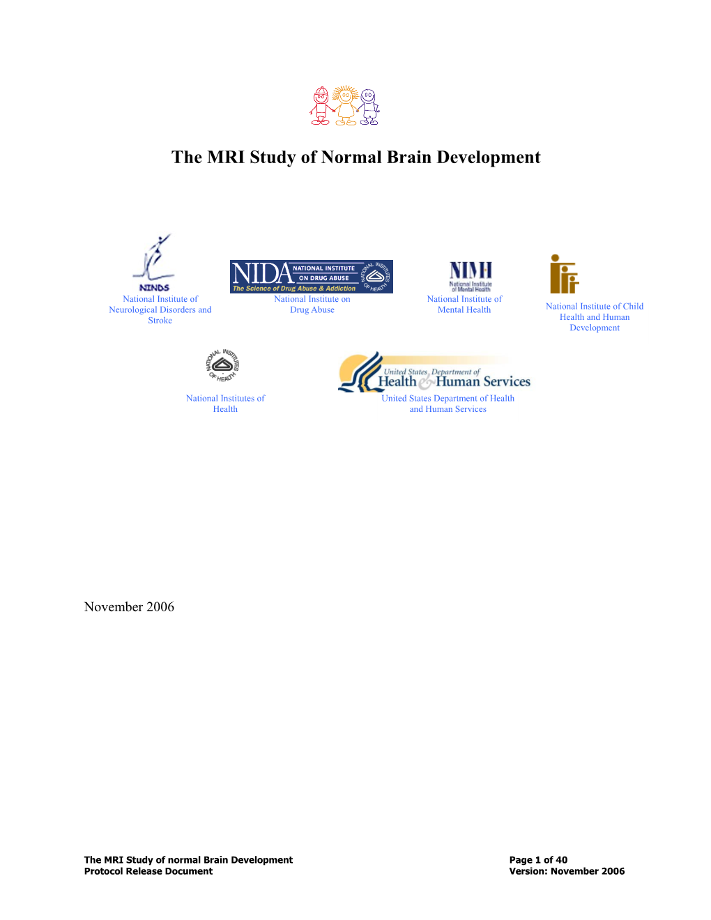 The MRI Study of Normal Brain Development