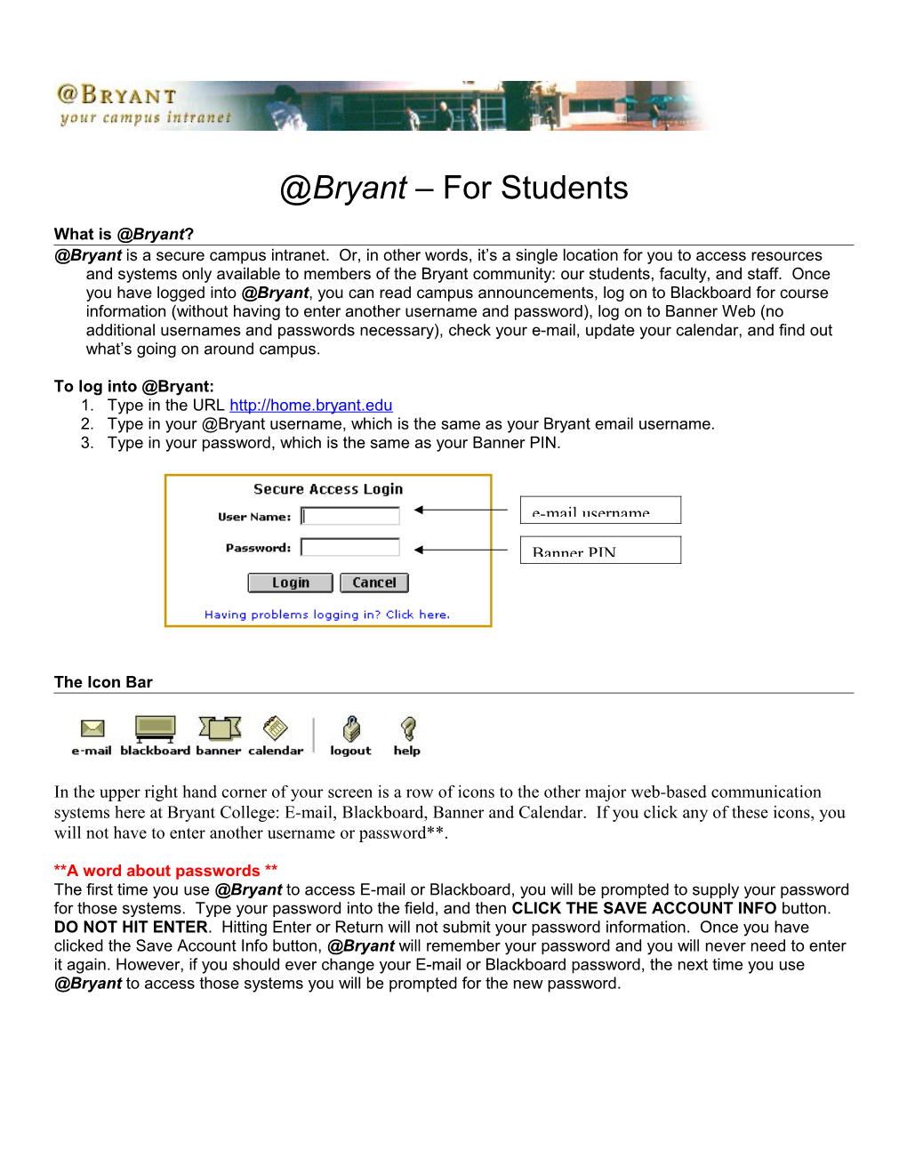 Bryant for Students