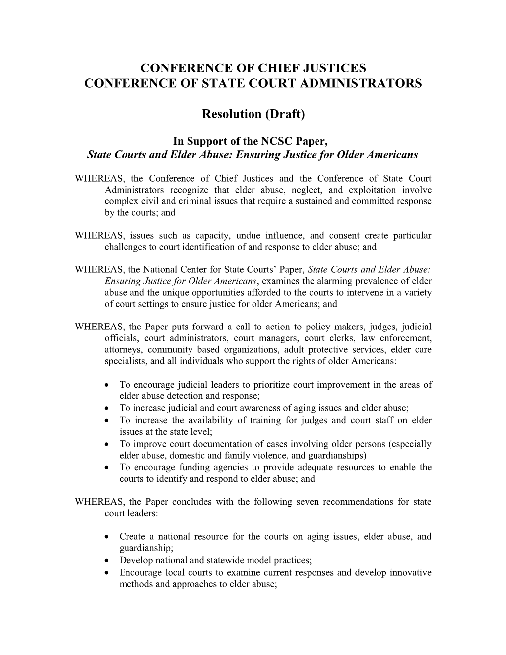 Conference of State Court Administrators