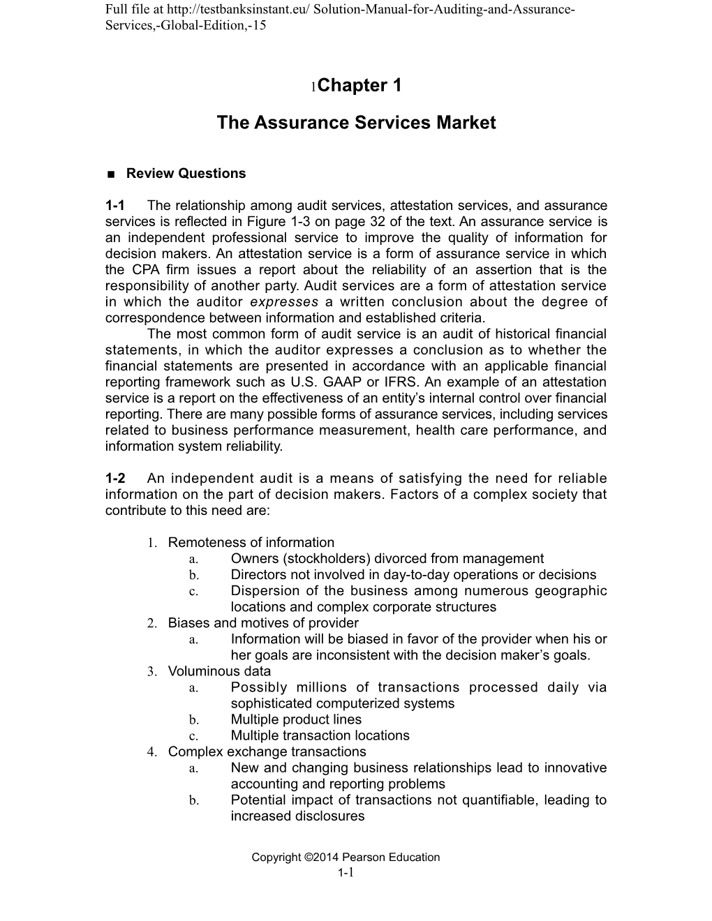 Full File at Solution-Manual-For-Auditing-And-Assurance-Services,-Global-Edition,-15