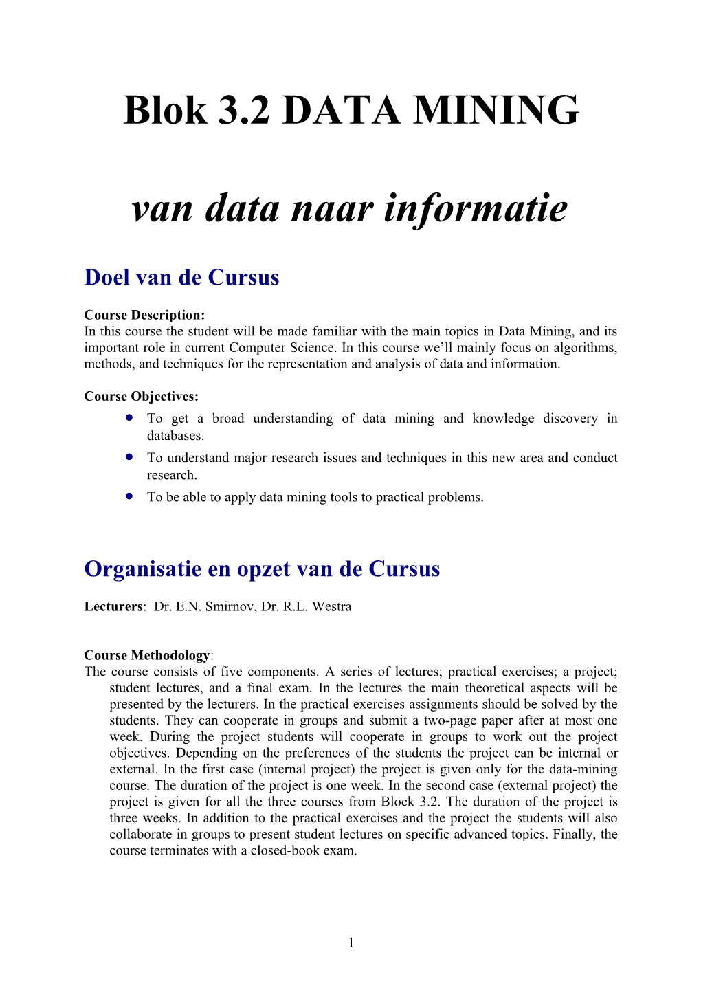 Van Data Naar Informatie