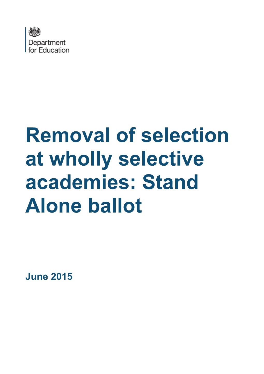 Selective Stand Alone Annex to Single Fa V5