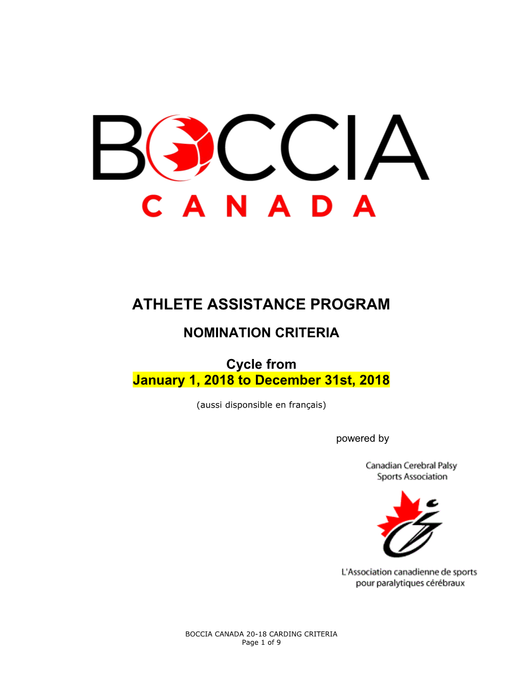 Athlete Assistance Program