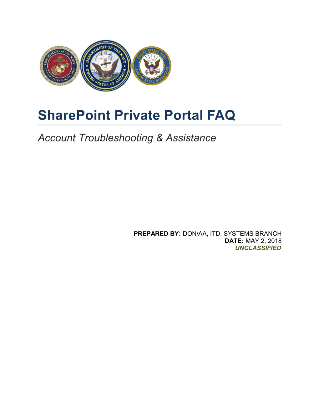 Sharepoint Private Portal FAQ