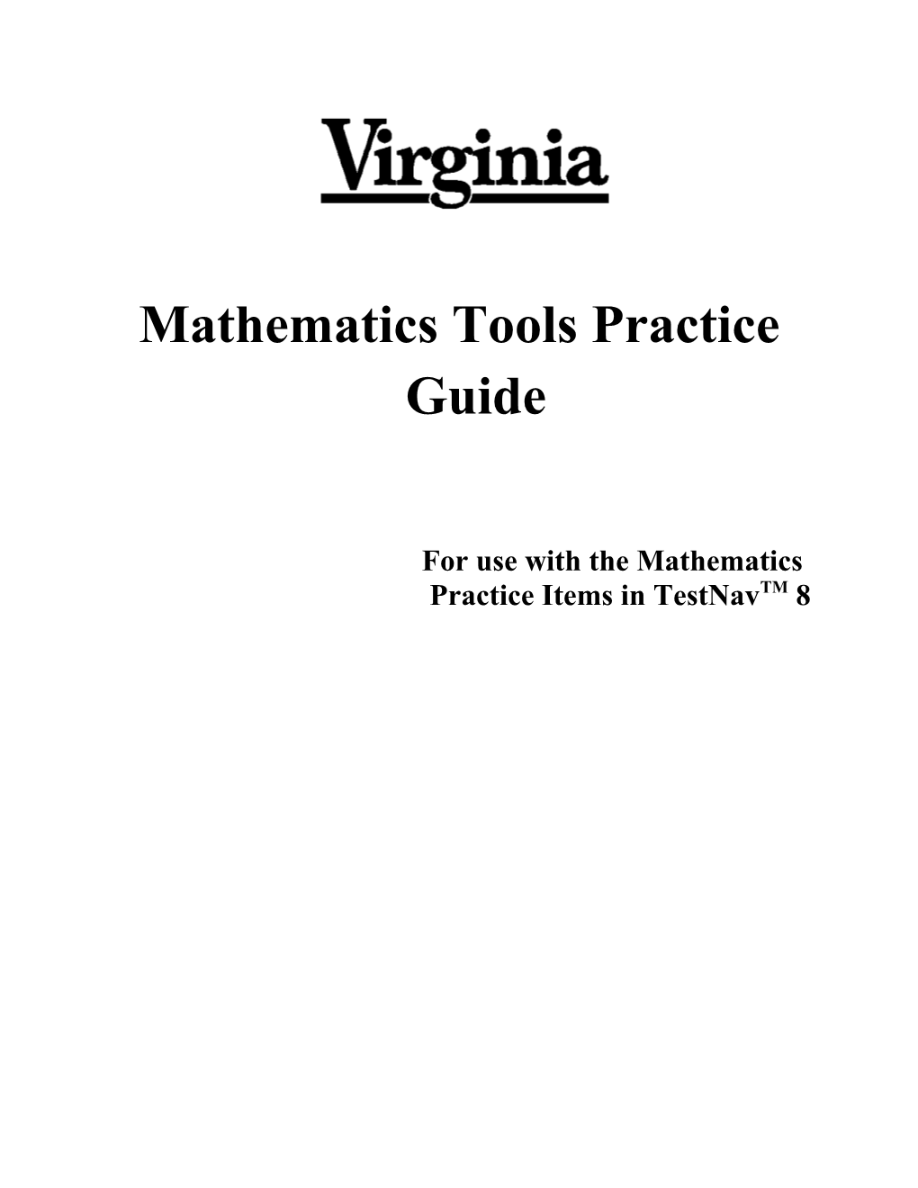 2016 Mathematics Tool Practice