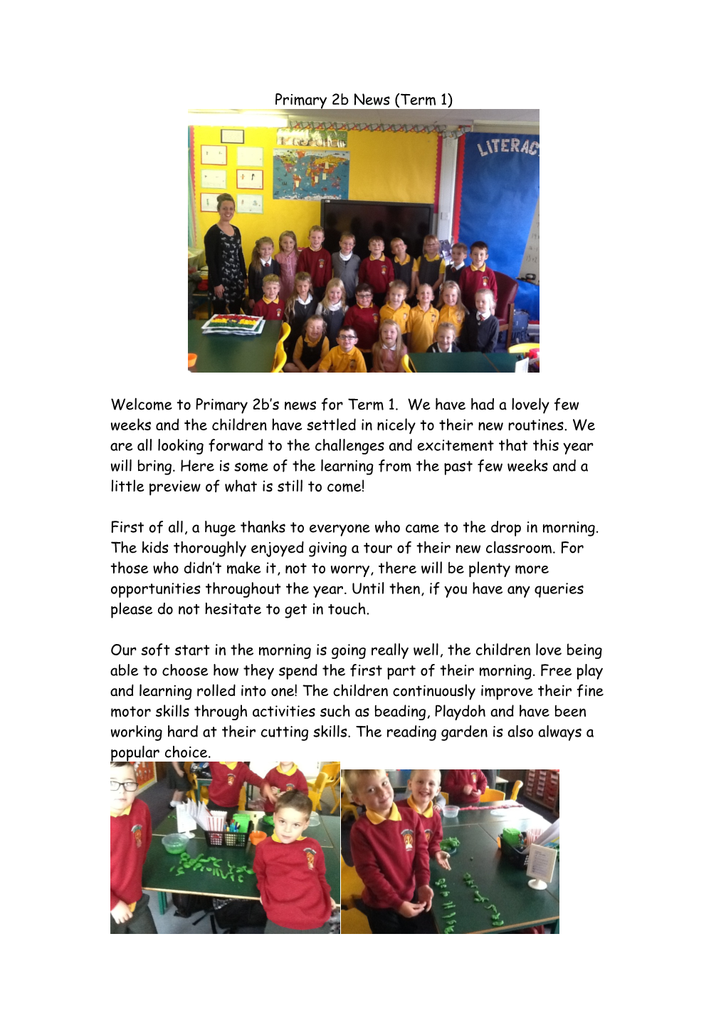 Primary 2B News (Term 1)