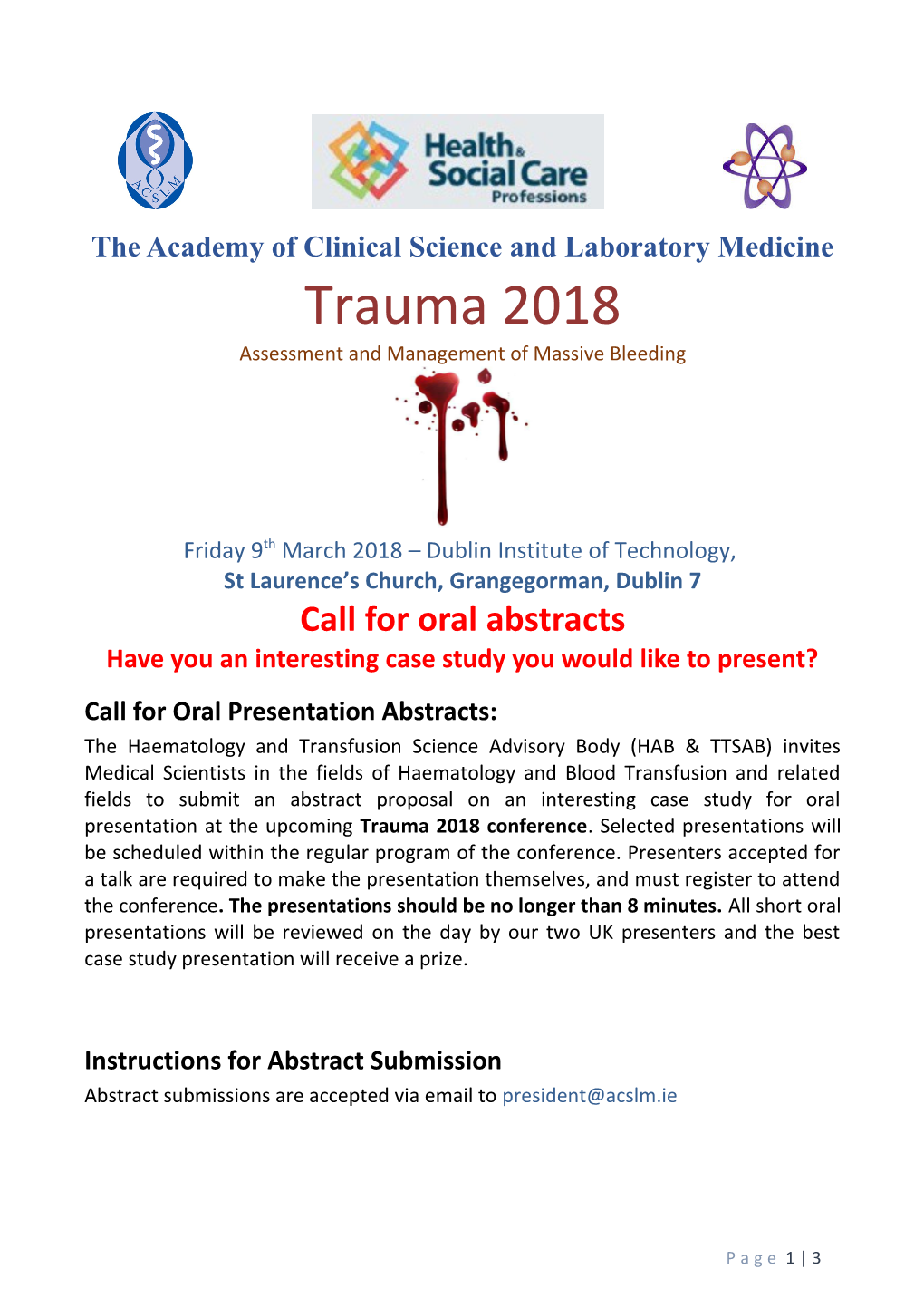 The Academy of Clinical Science and Laboratory Medicine