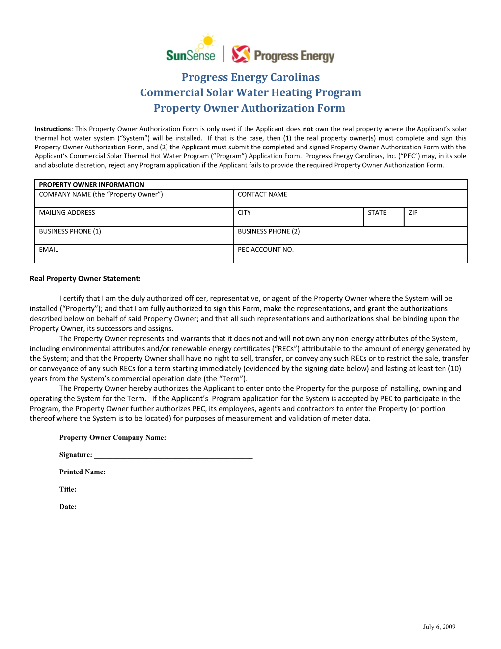 Commercial Solar Water Heating Program