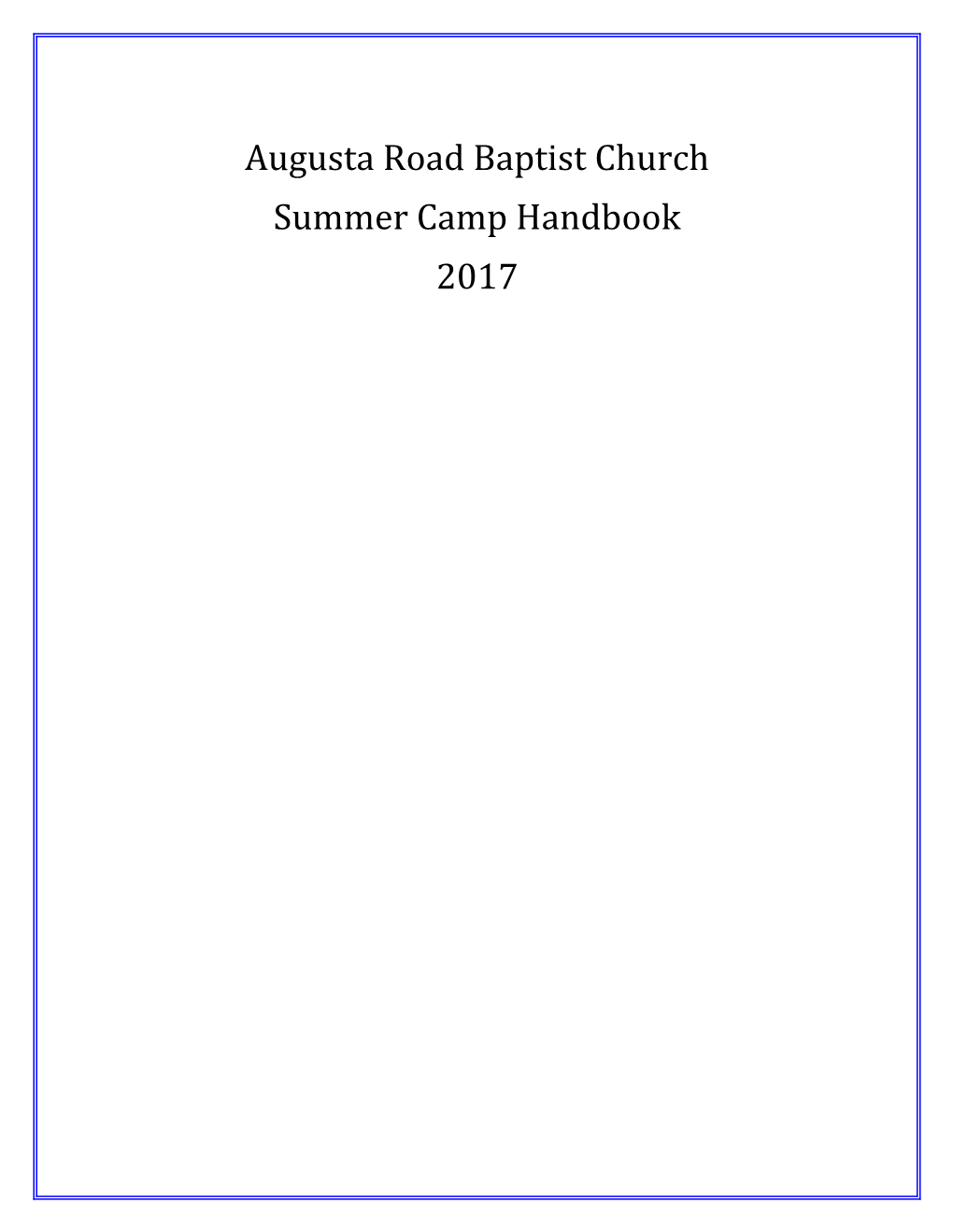 Augusta Road Baptist Church