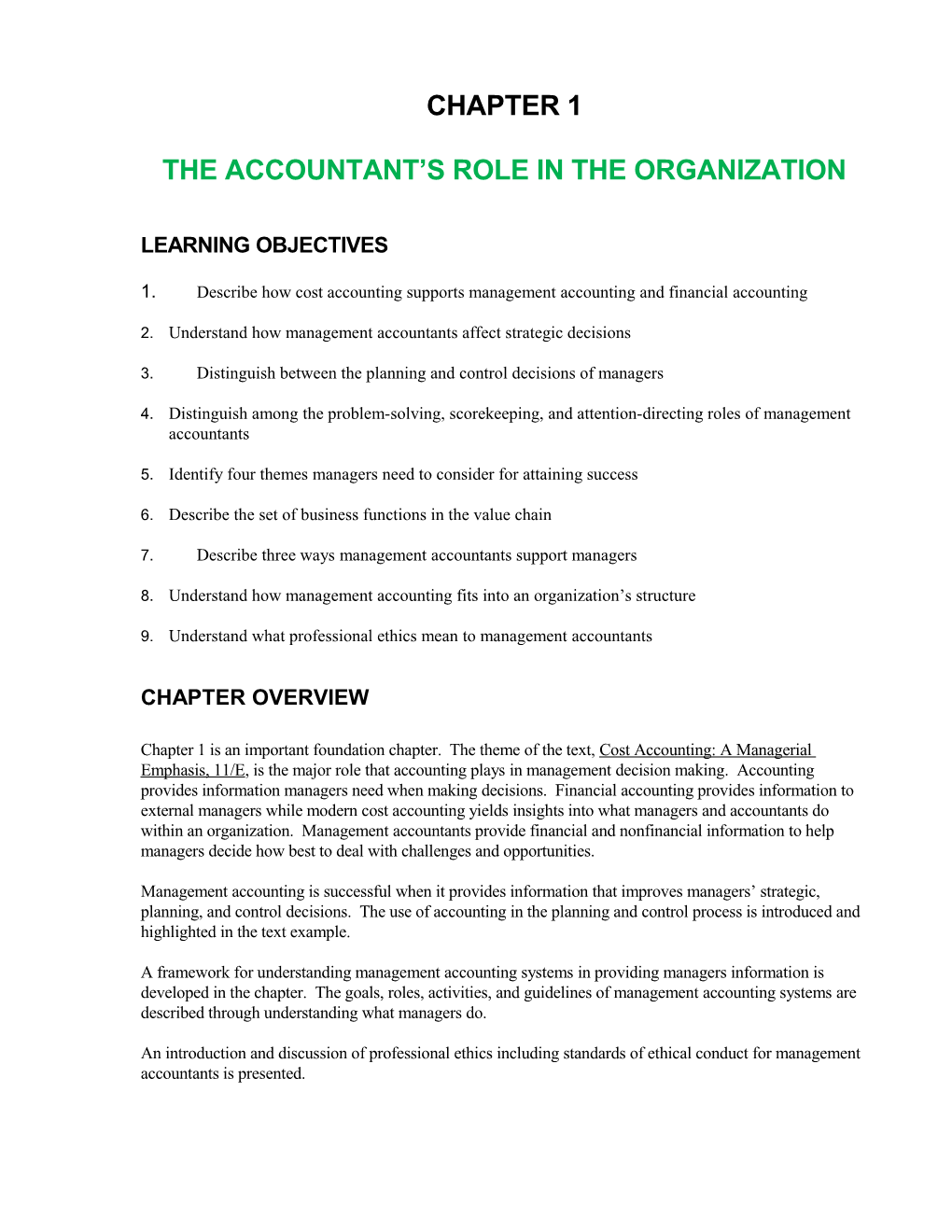 The Accountant S Role in the Organization