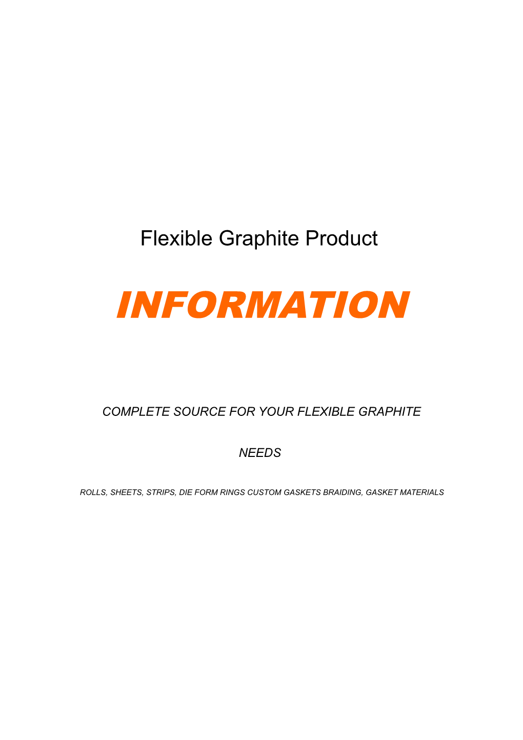 Flexible Graphite Product