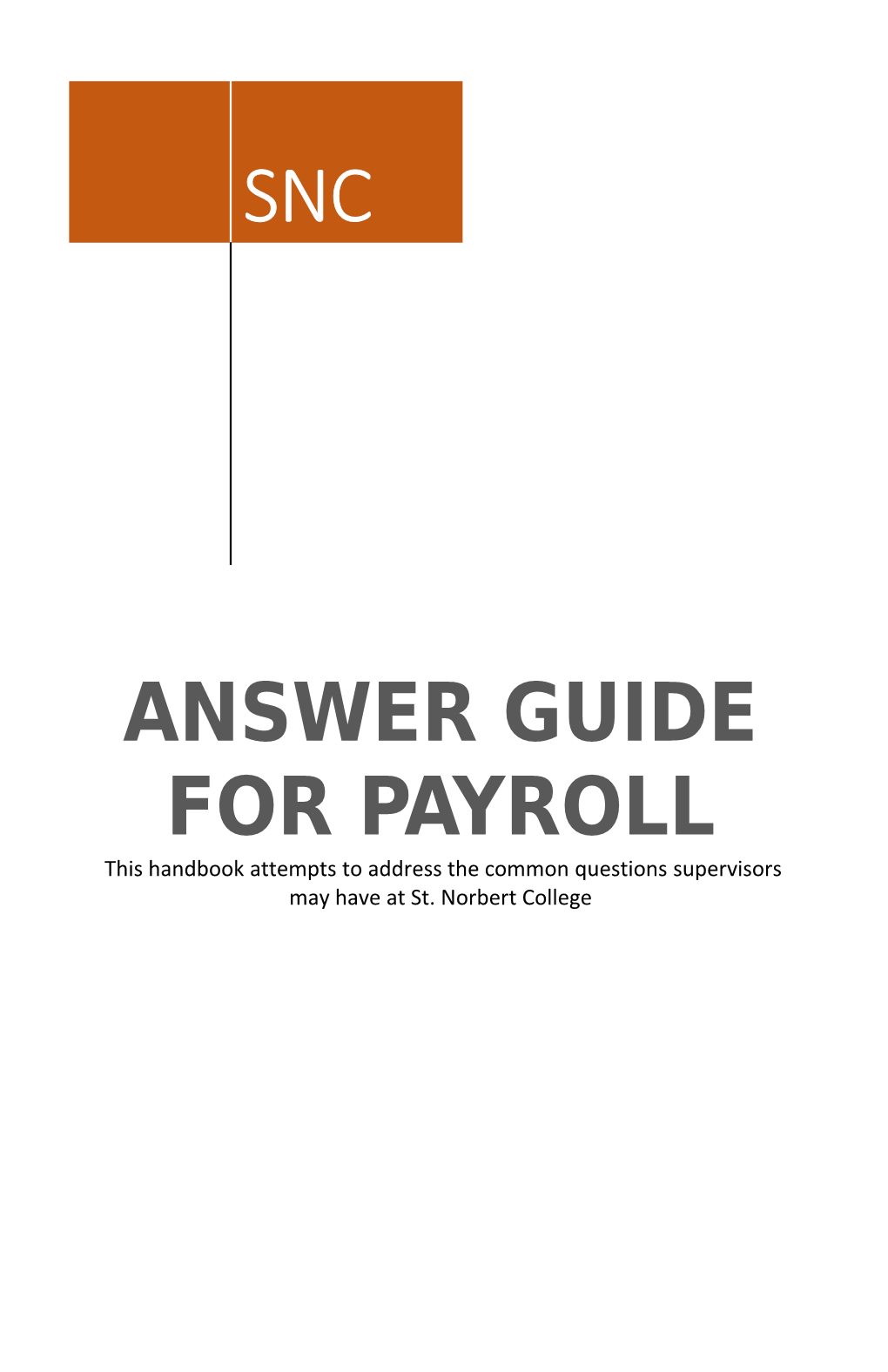 Answer Guide for Payroll