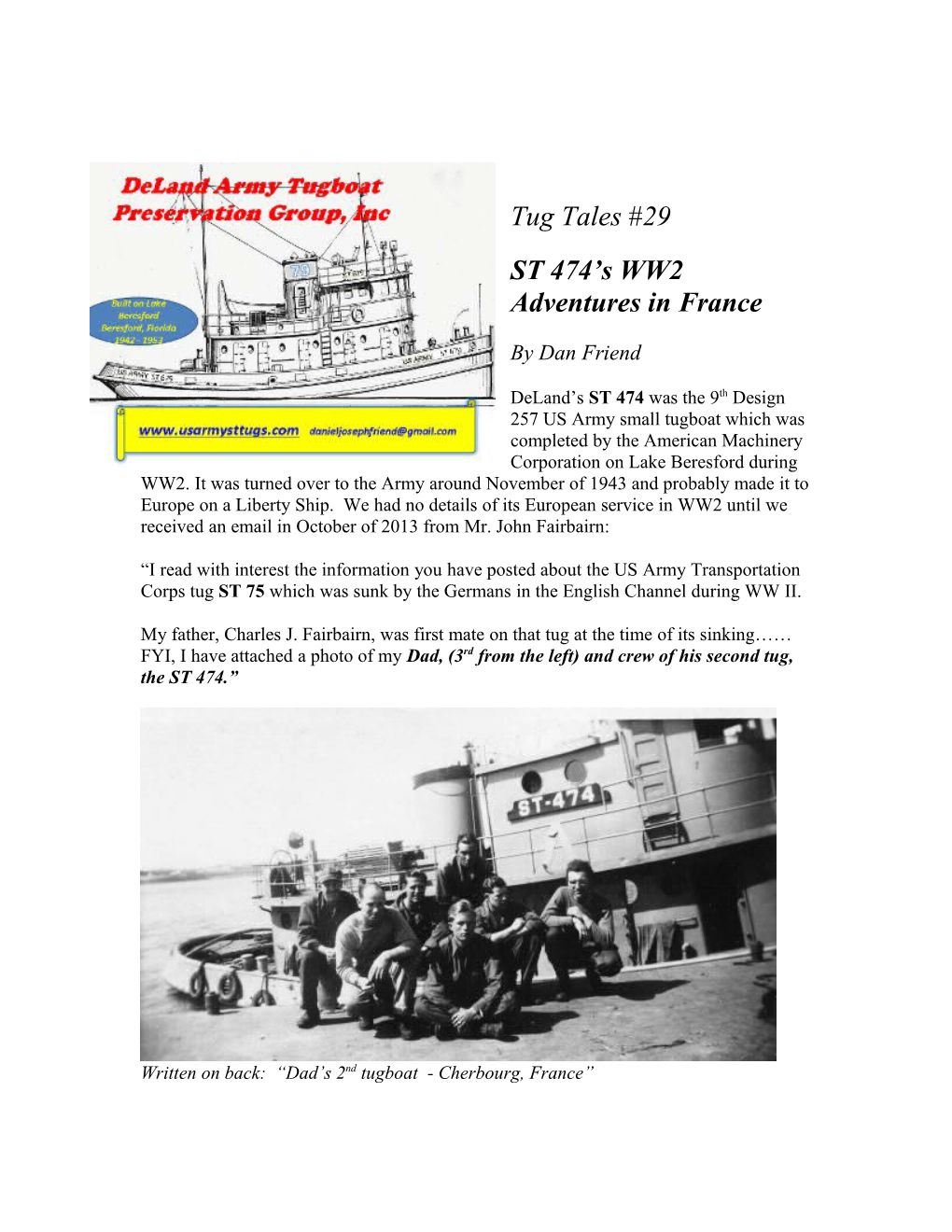 ST 474 S WW2 Adventures in France