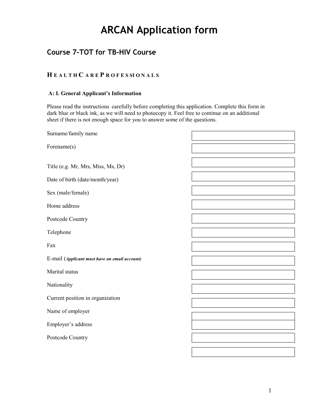 Course 7-TOT for TB-HIV Course