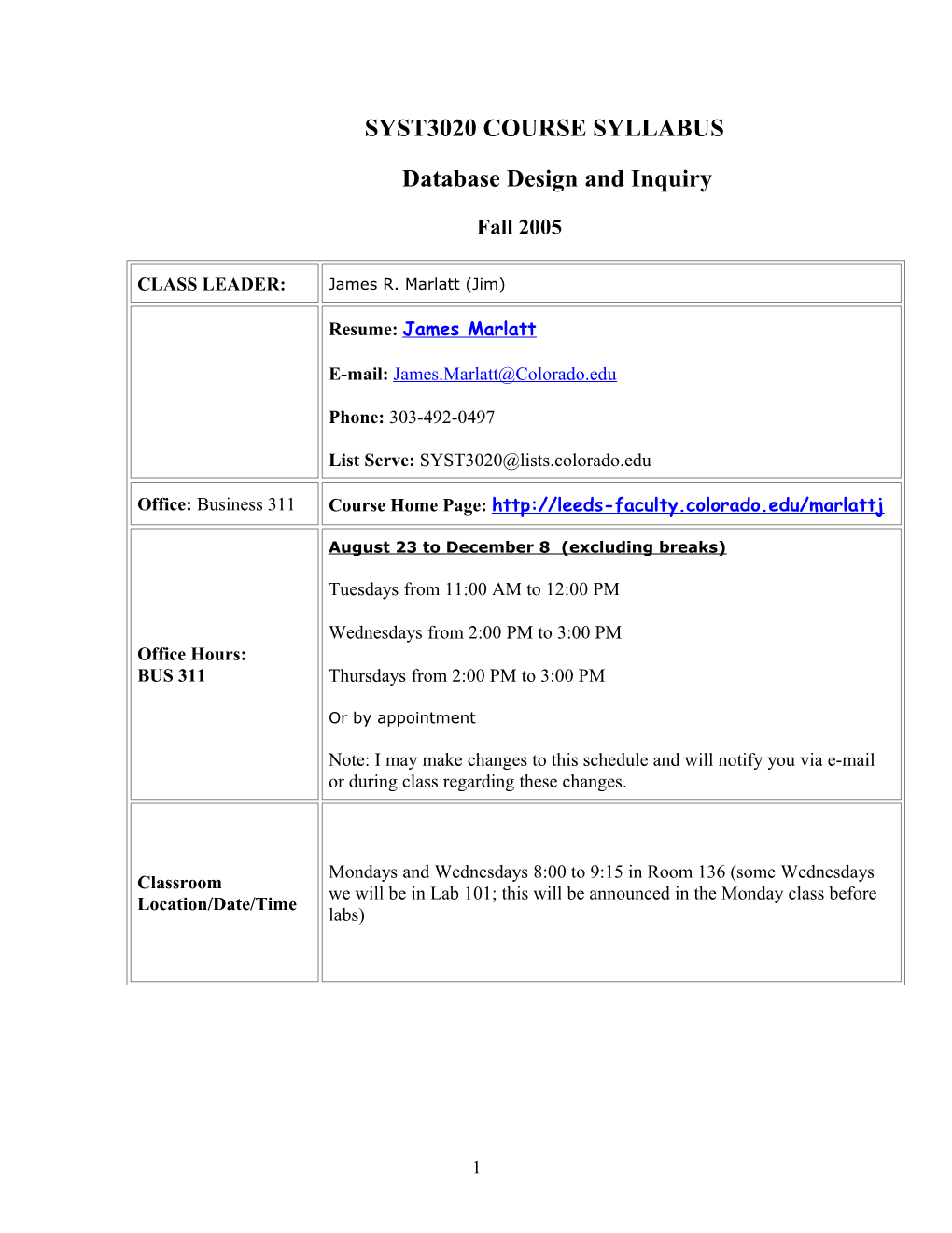 Database Design and Inquiry