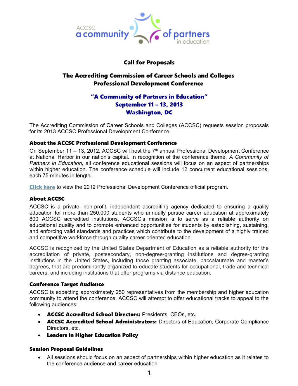 The Accrediting Commission of Career Schools and Colleges
