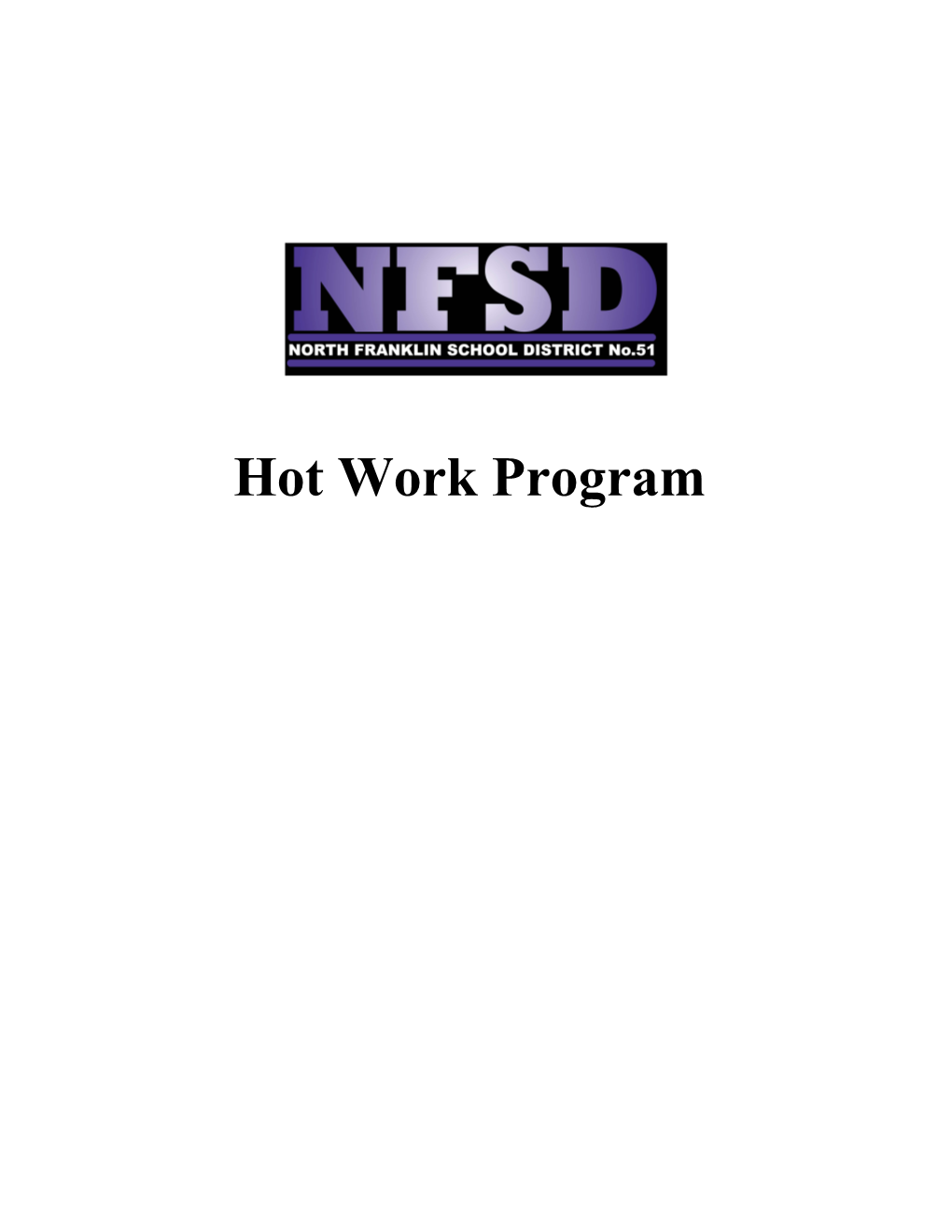 District Hot Work Permit Procedures