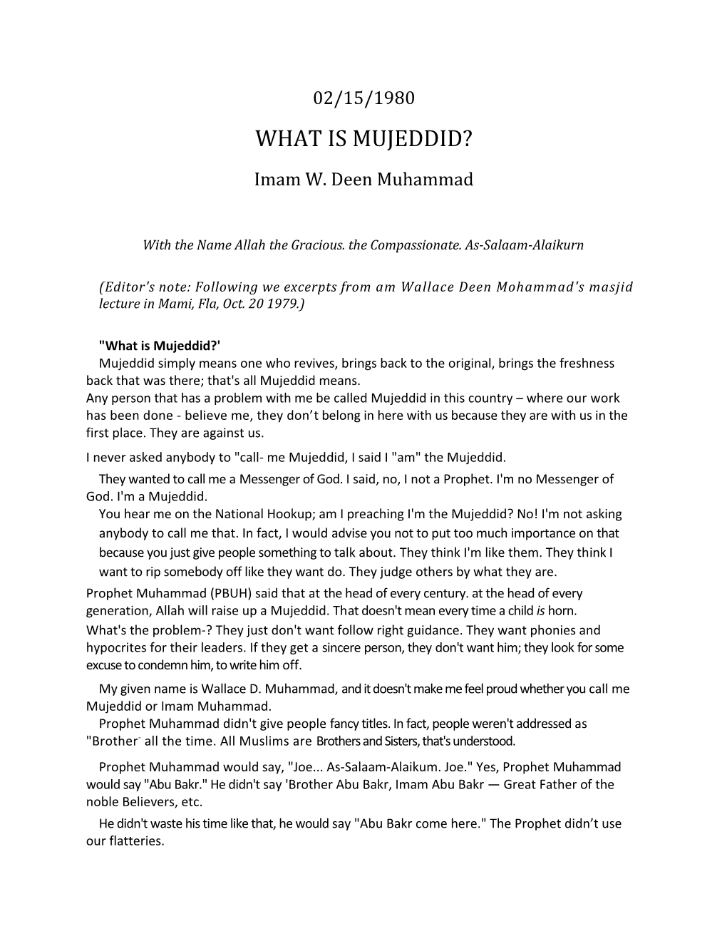 02-15-80 What Is Mujeddid