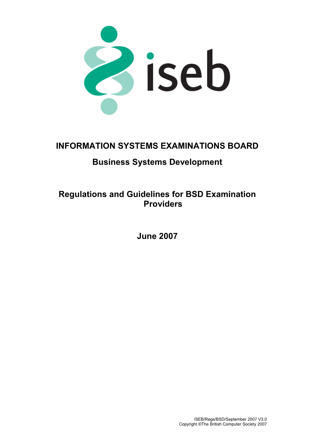 Information Systems Examinations Board (ISEB)