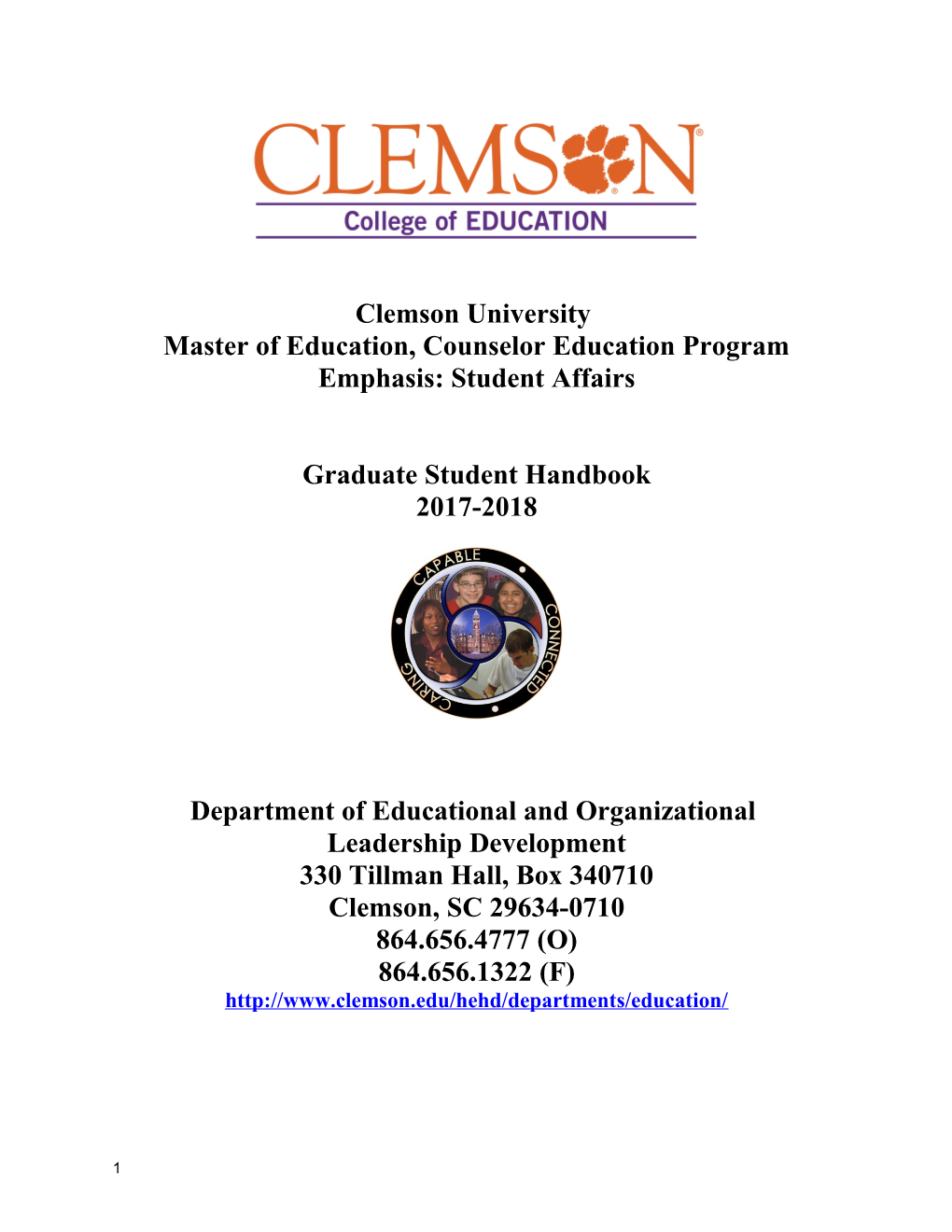 Master of Education, Counselor Education Program