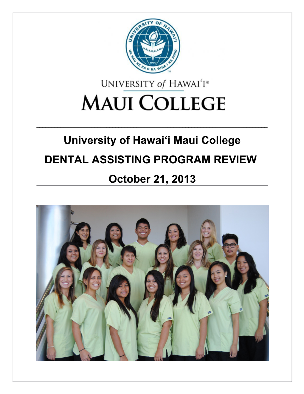 University of Hawai I Maui College