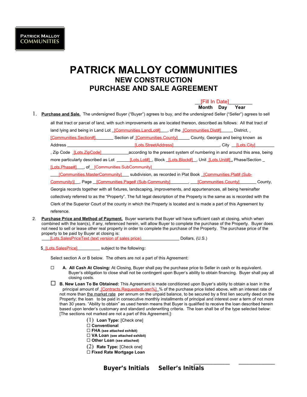 Patrick Malloy Communities