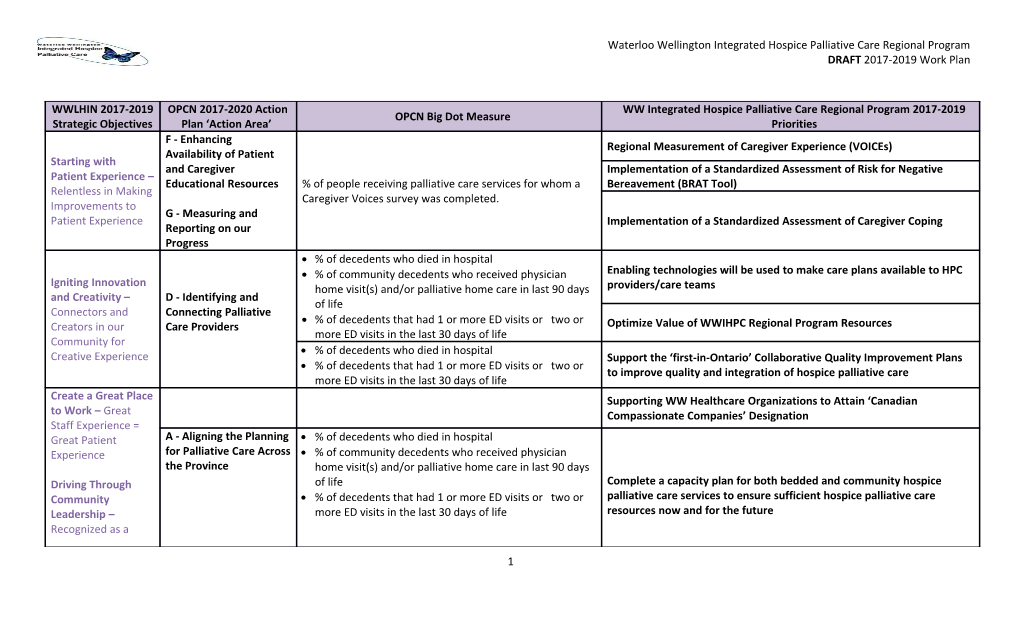 DRAFT 2017-2019 Work Plan