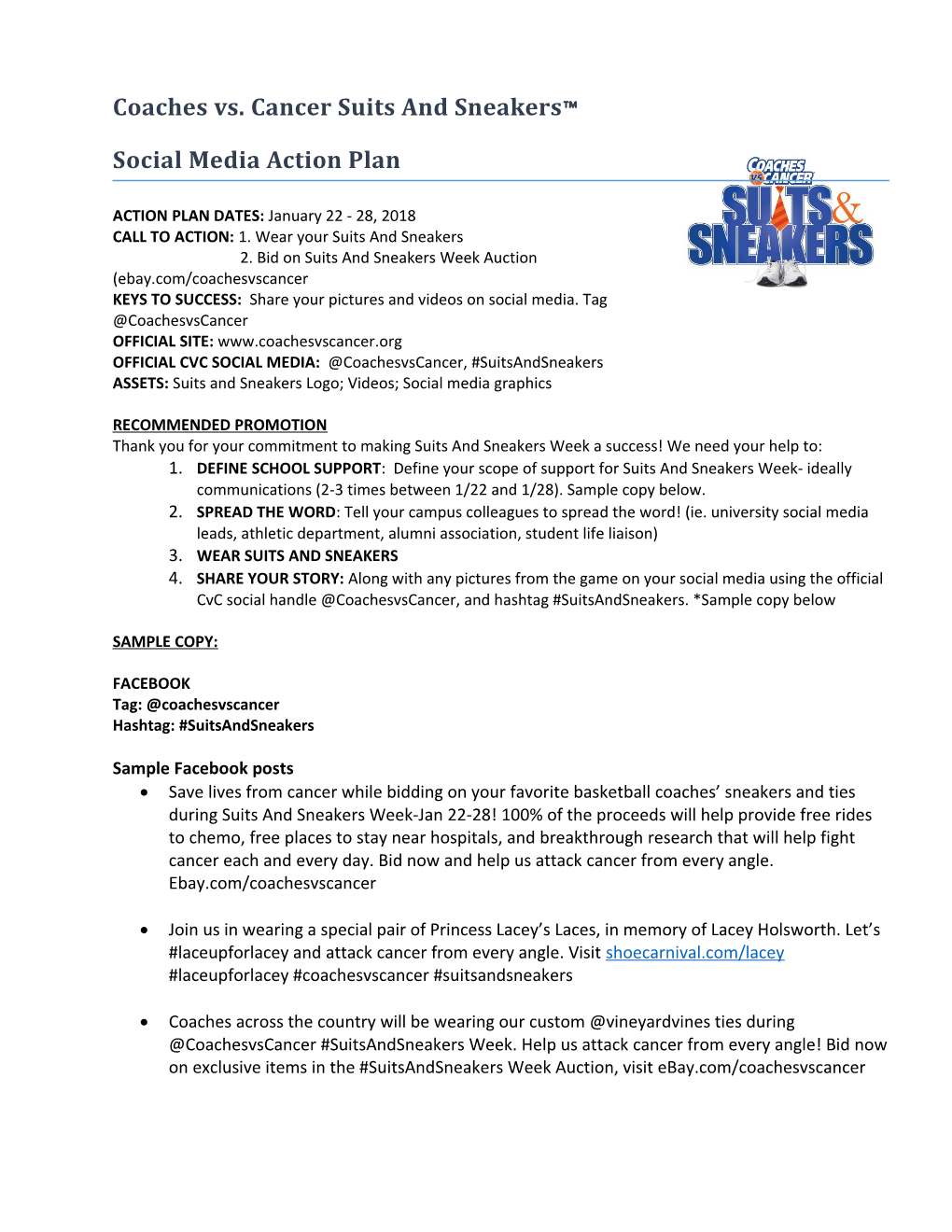 Social Media Action Plan