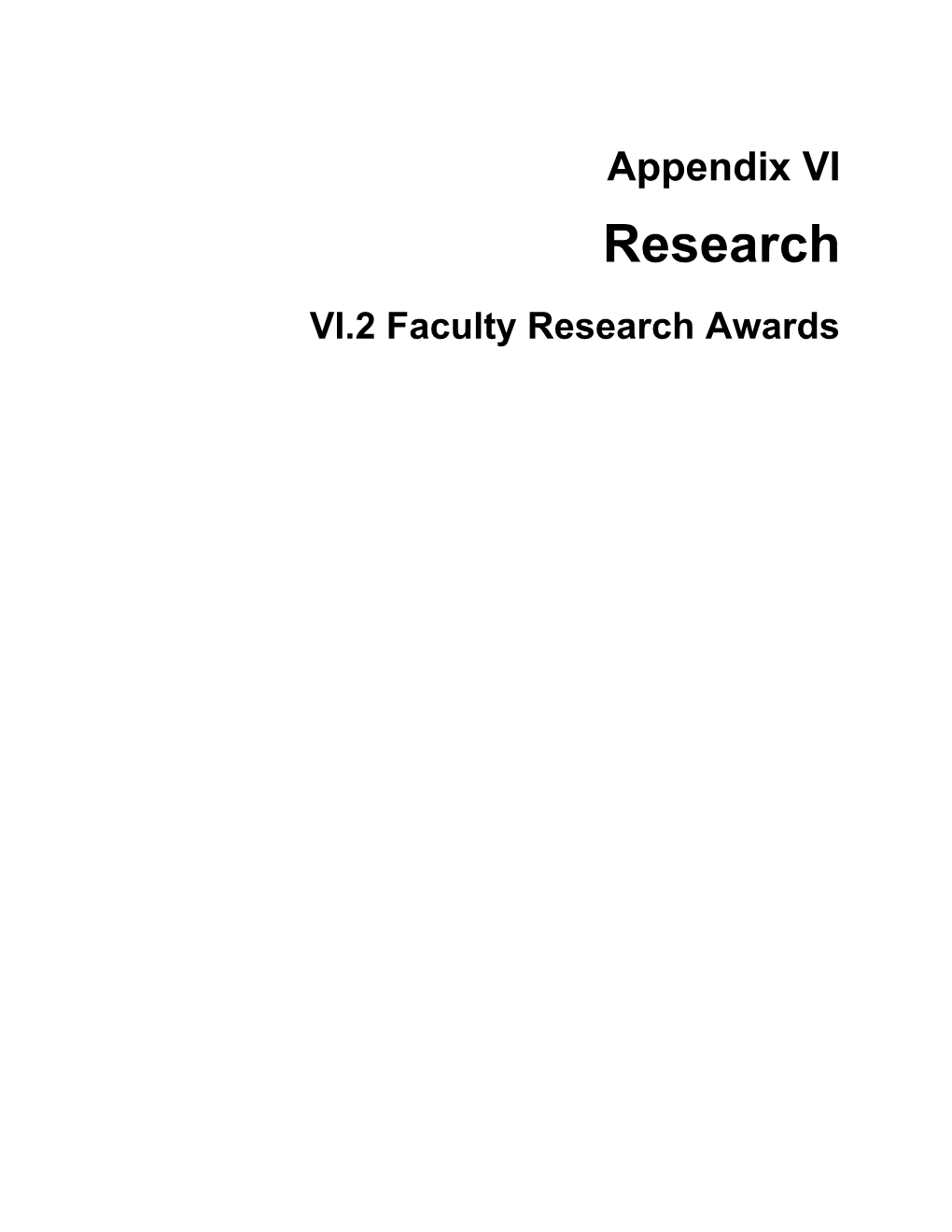Faculty Research Initiatives Fund Awards