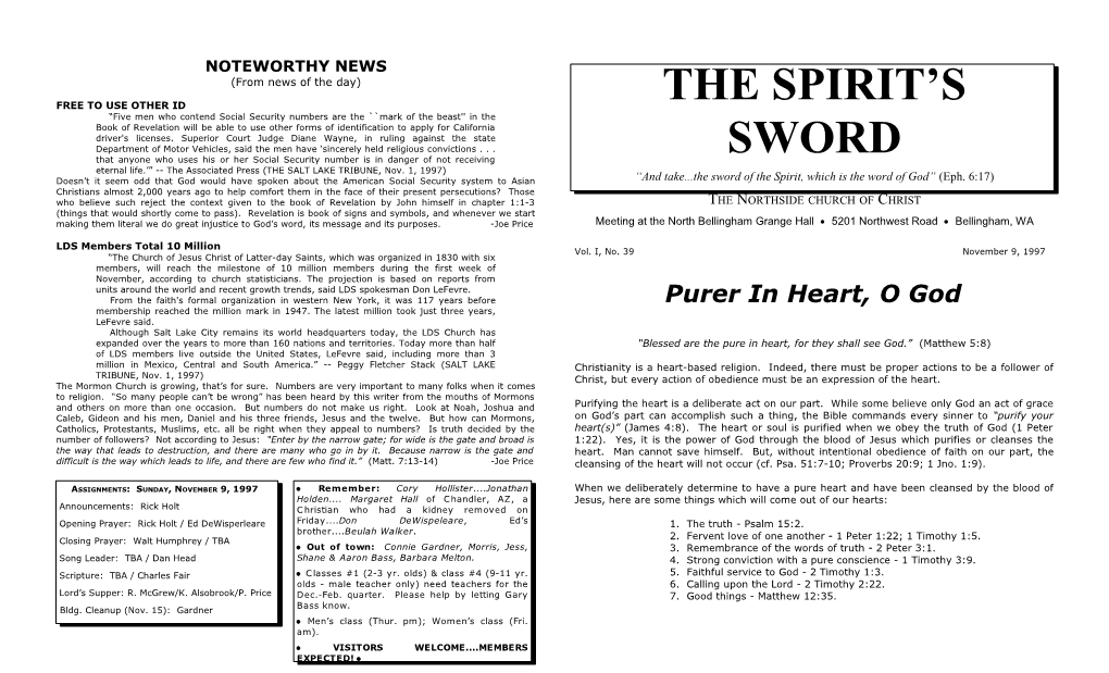 The Spirit S Sword