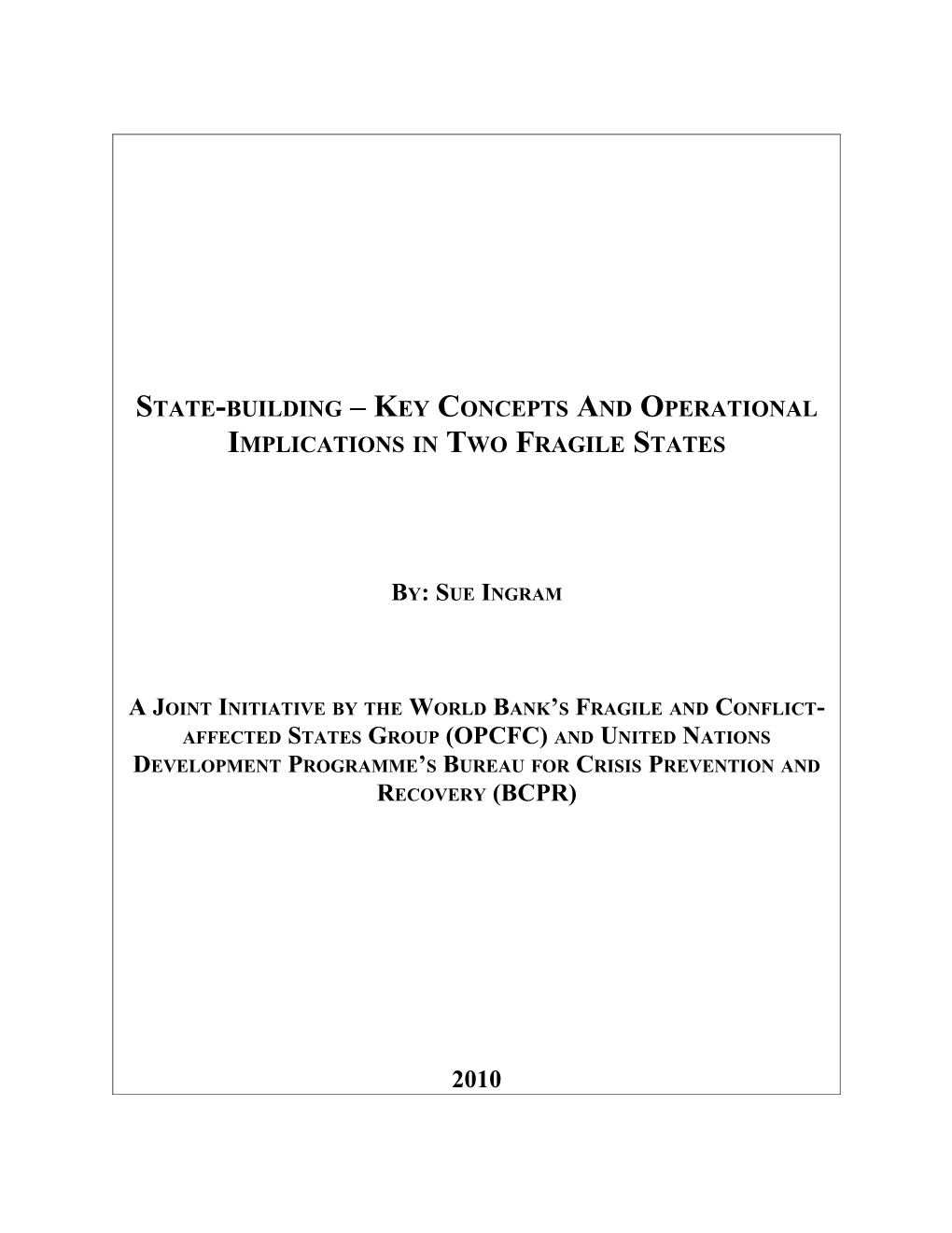 State Building Key Concepts and Their Operational Application