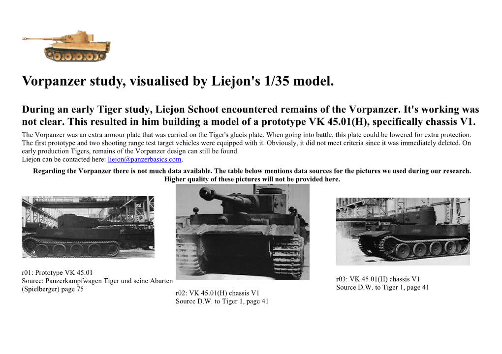 Vorpanzer Study, Visualised by Liejon's 1/35 Model