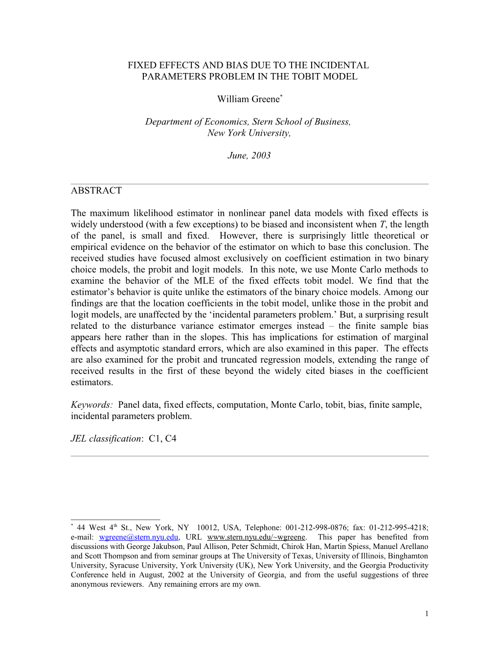 Estimating Nonlinear Models with Panel Data