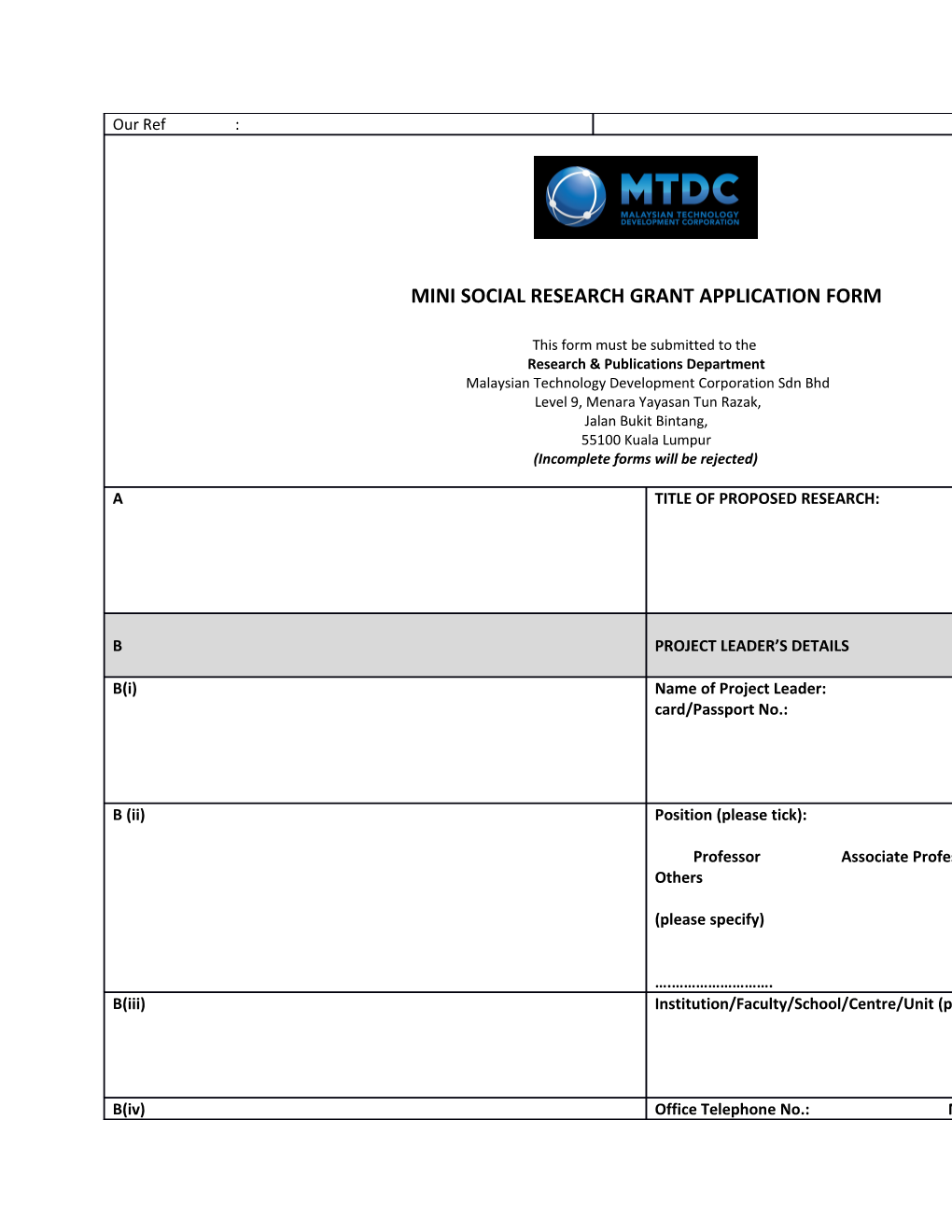 Flow Chart of the Research Activities (Please Enclose in the Appendix)