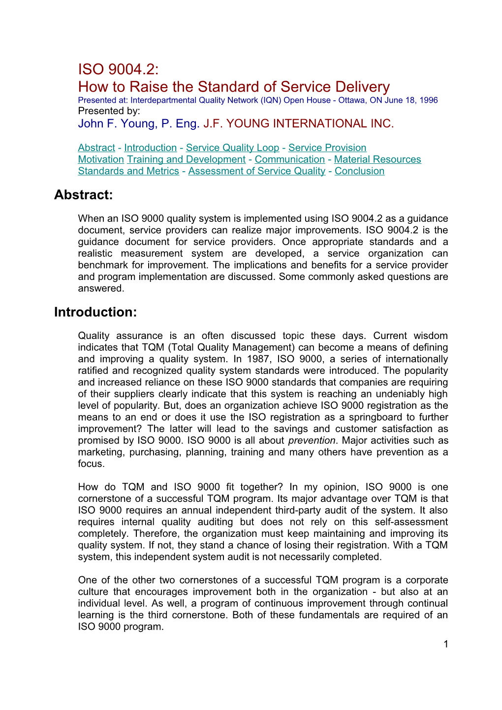 John F. Young, P. Eng.J.F. YOUNG INTERNATIONAL INC