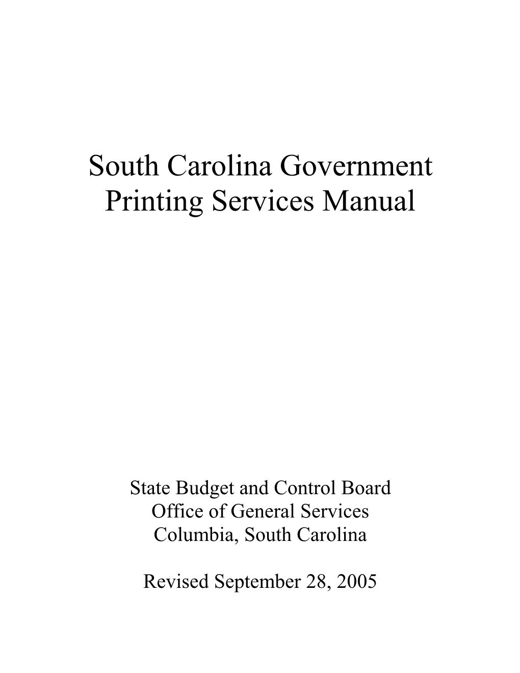 South Carolina Government