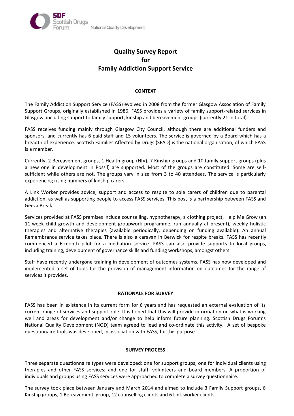 Family Addiction Support Service