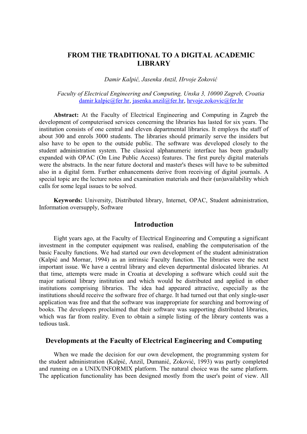 STYLE NOTES for the PREPARATION of CAMERA-READY COPY: PROCEEDINGS of Colis3