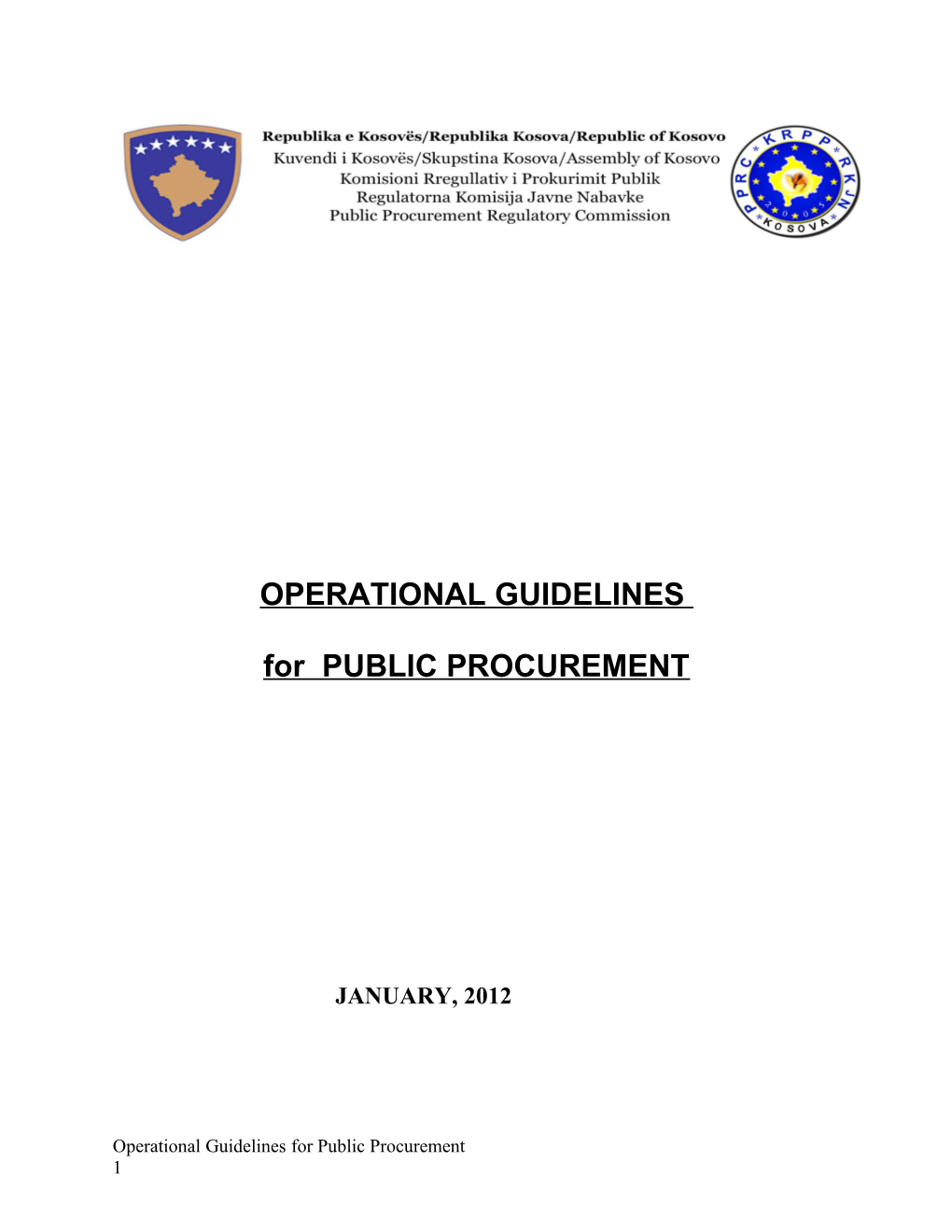 Operational Guidelines