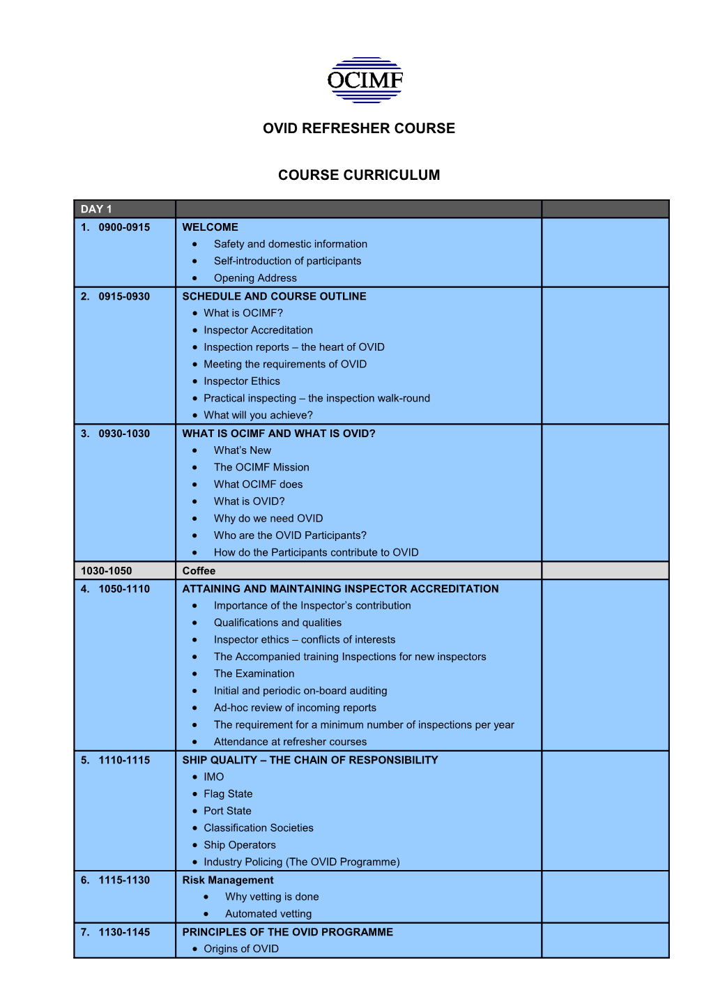 Course Curriculum