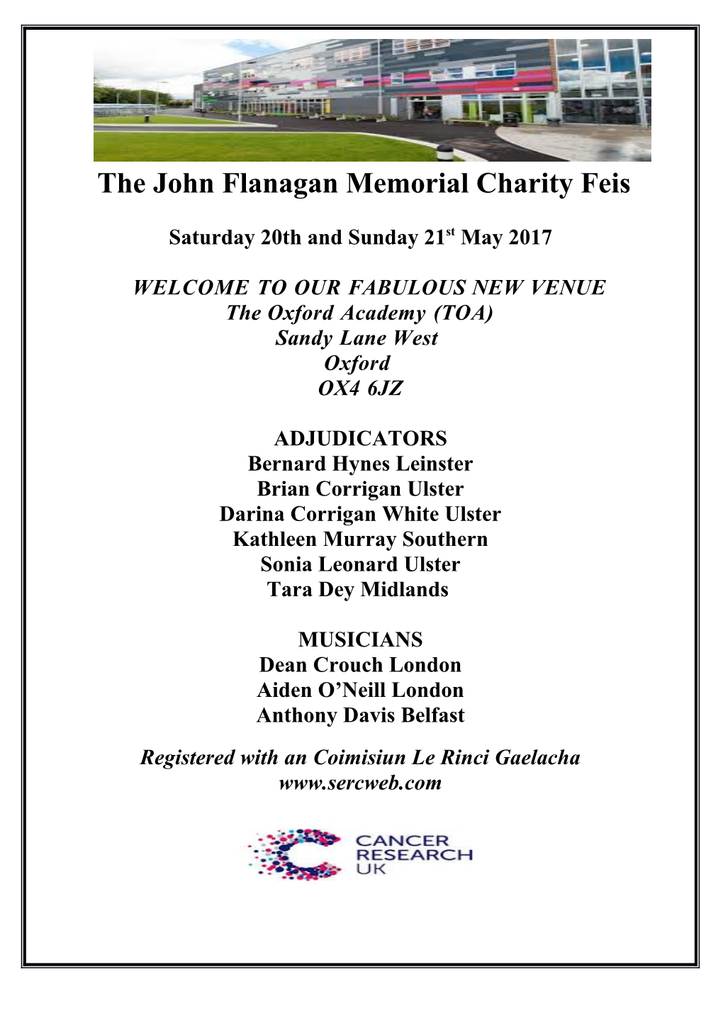 The John Flanagan Memorial Charity Feis