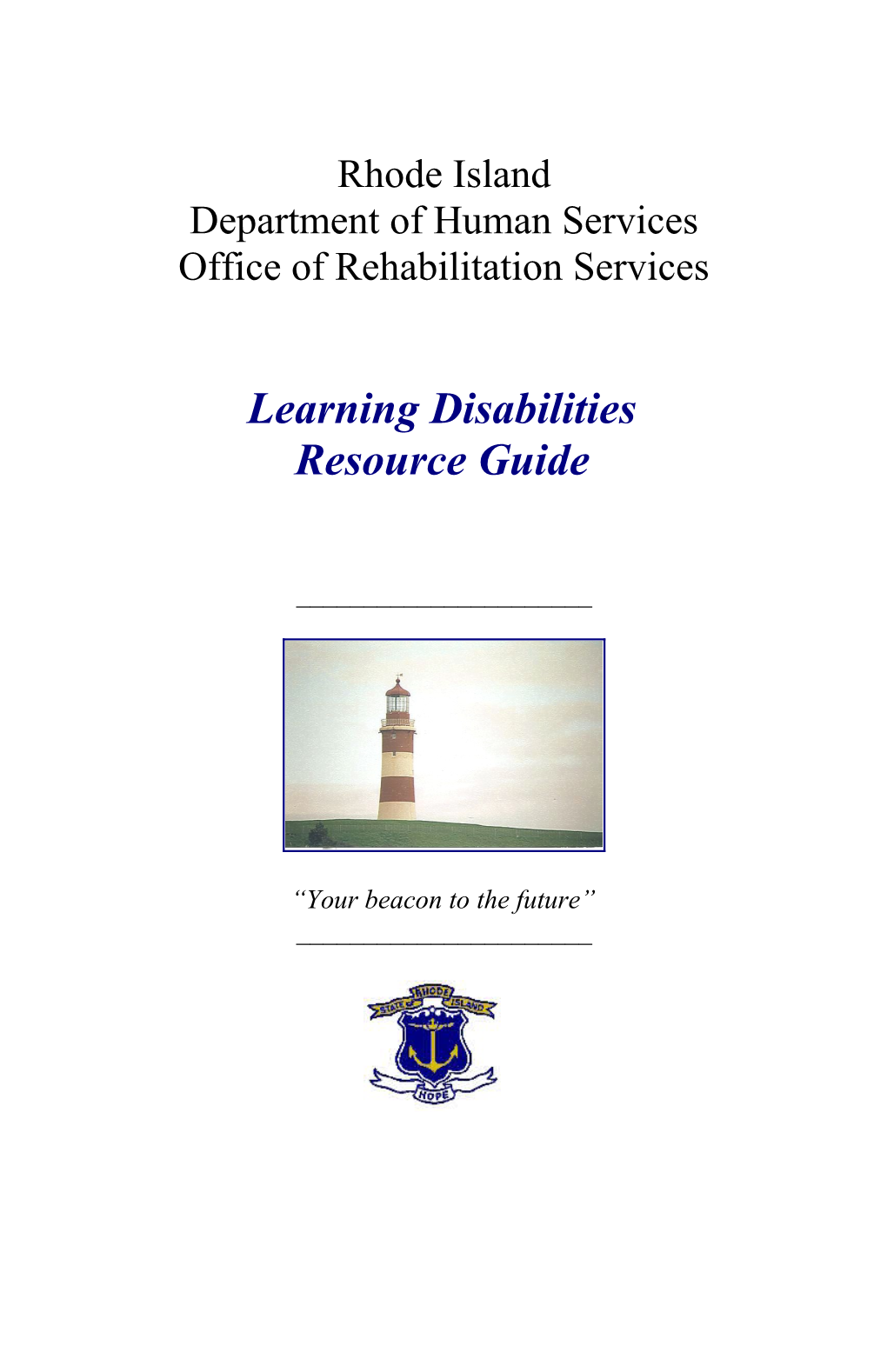 Learning Disabilities Resource Guide