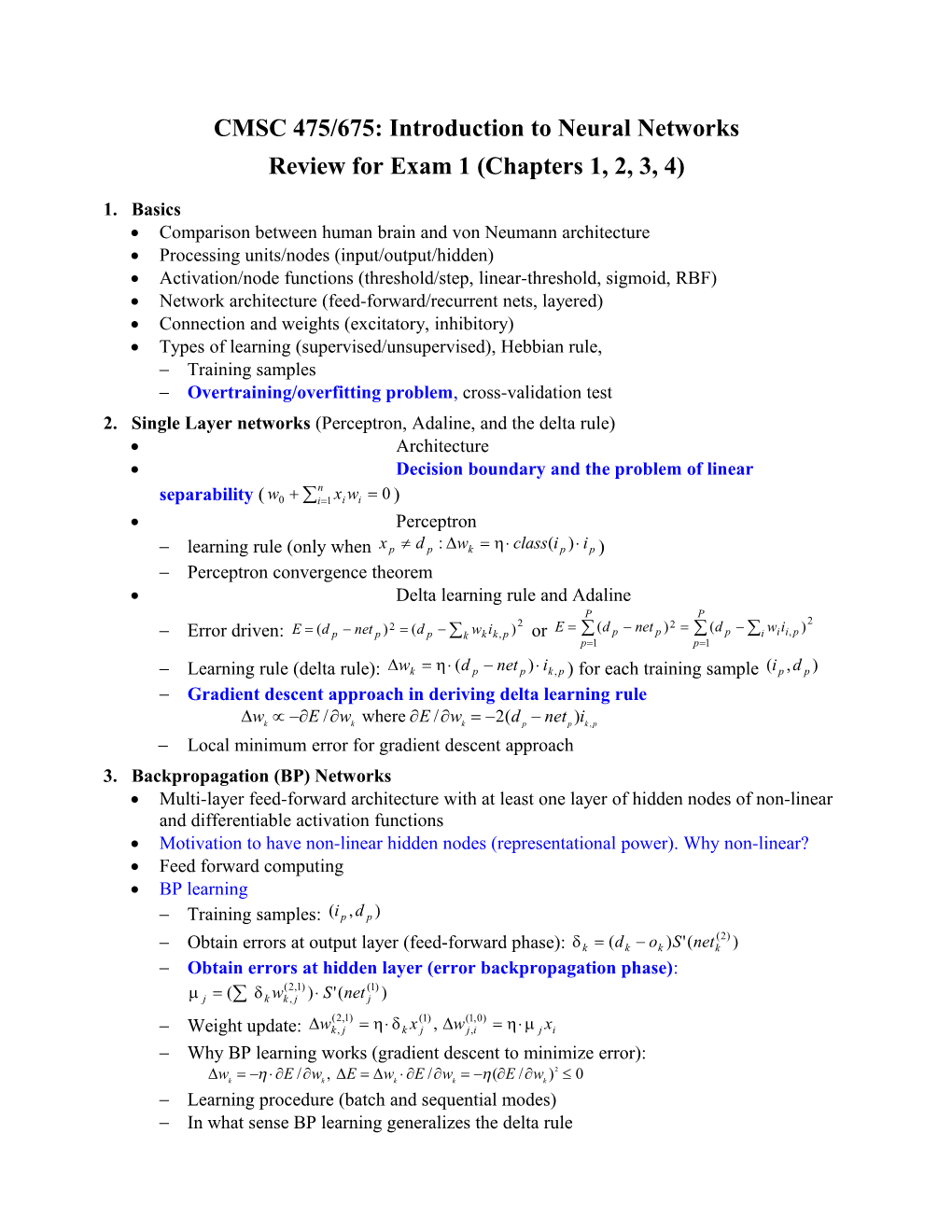 CMSC 475/675: Introduction to Neural Networks