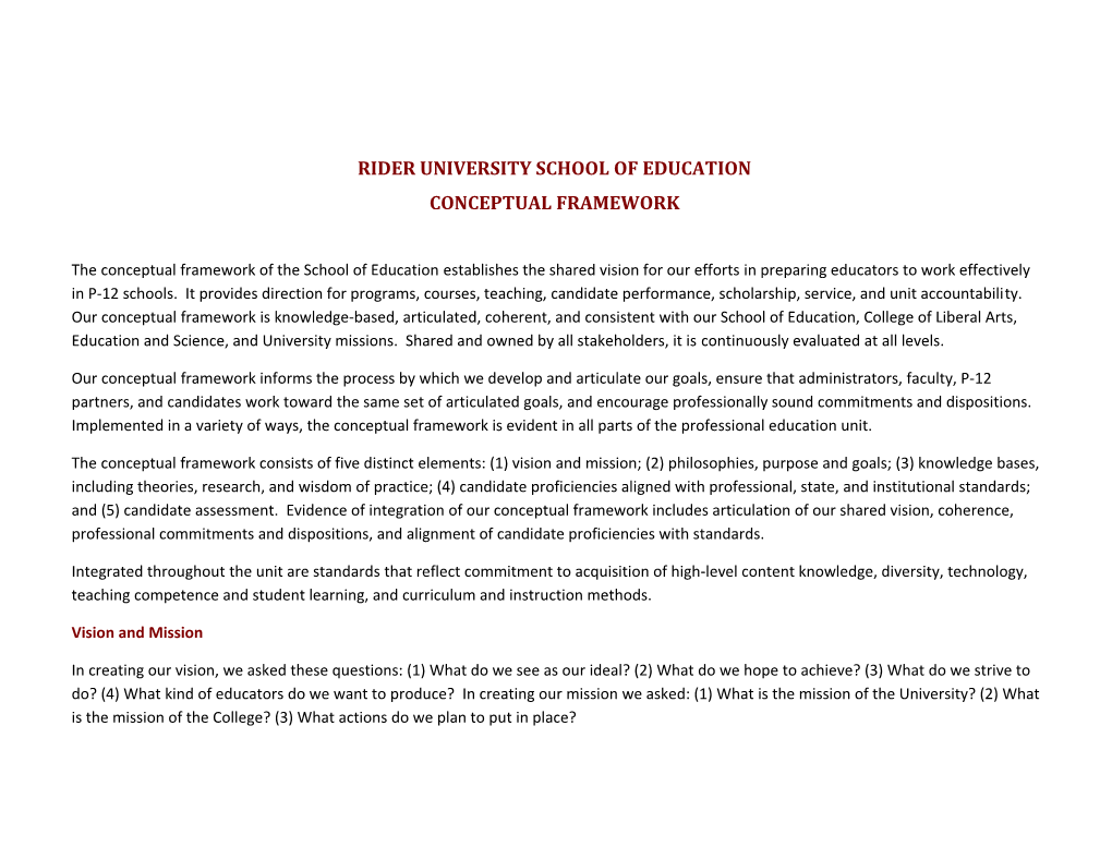 Rider University School of Education