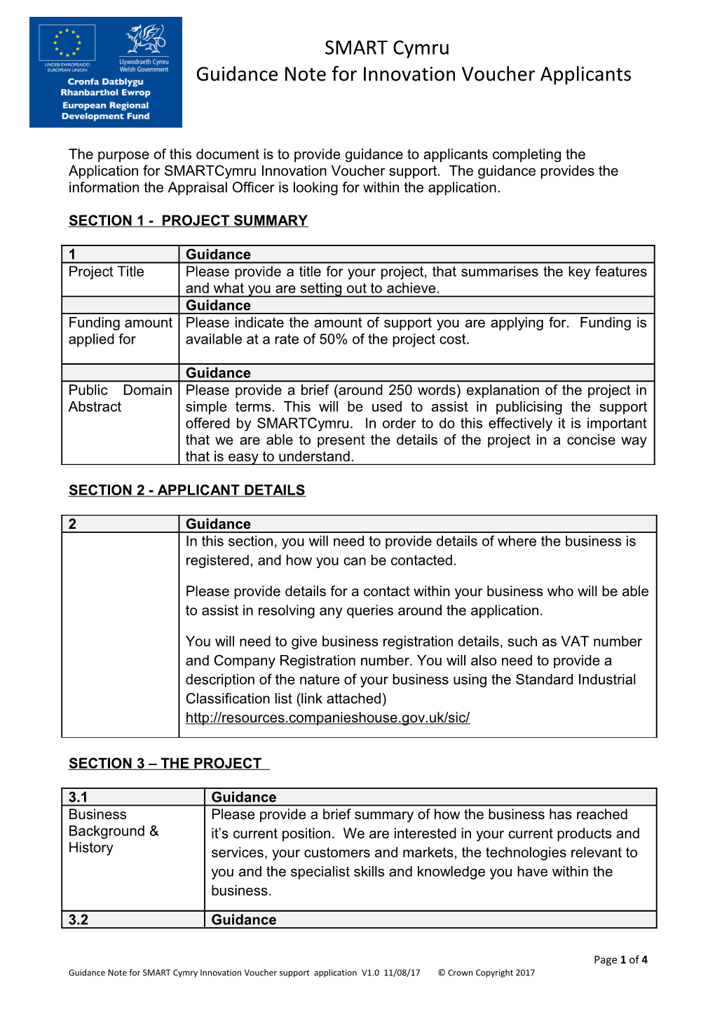 Section 1 - Project Summary