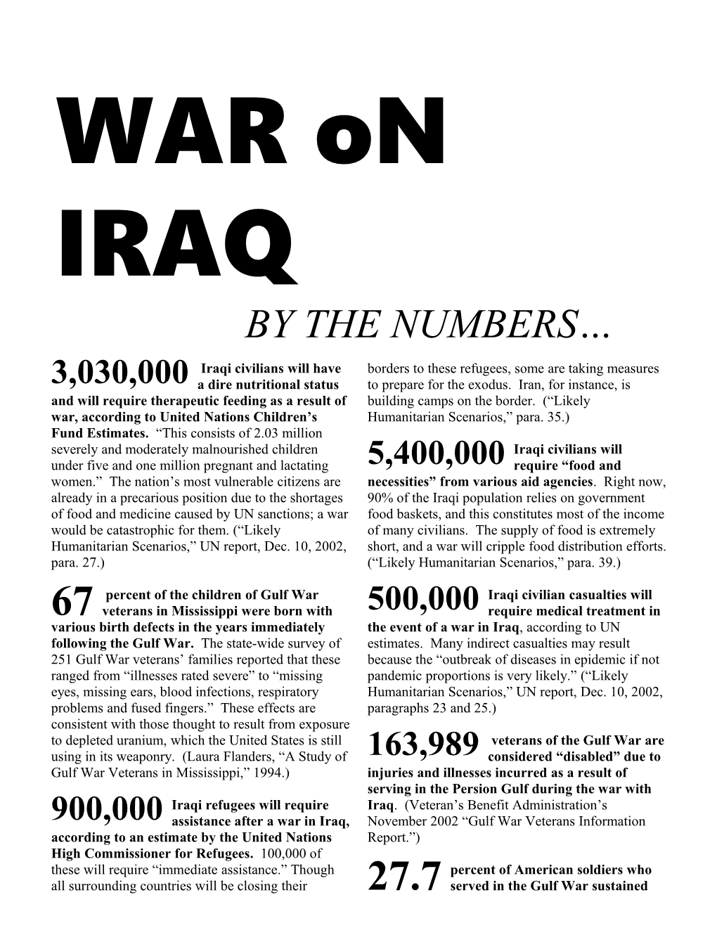 War in Iraq