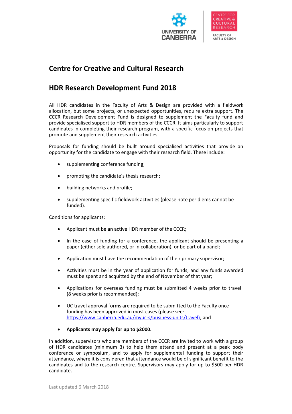 Centre for Creative and Cultural Research