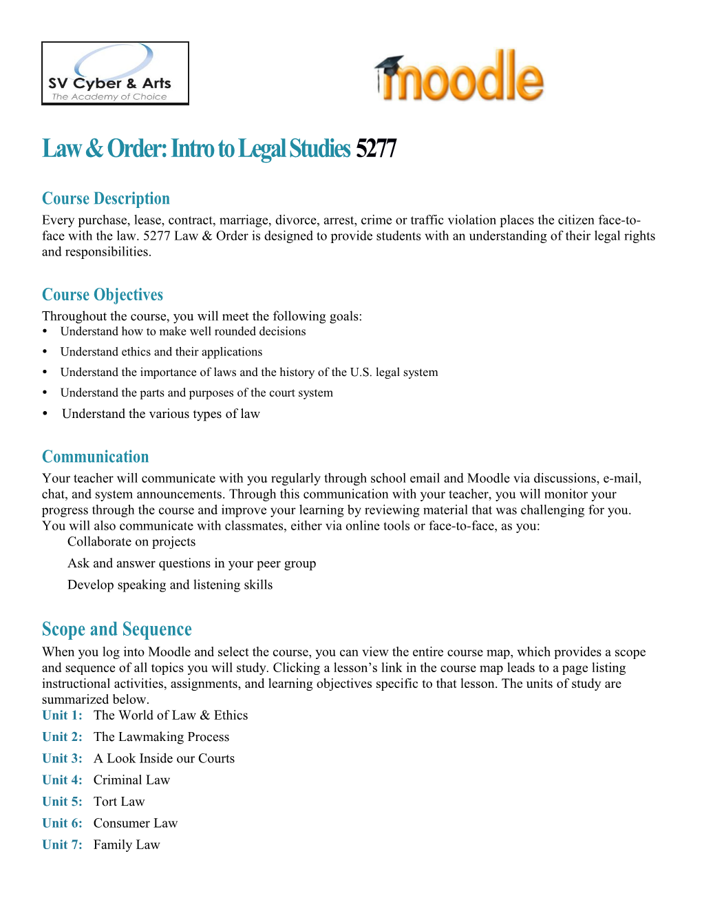 Law & Order: Intro to Legal Studies5277