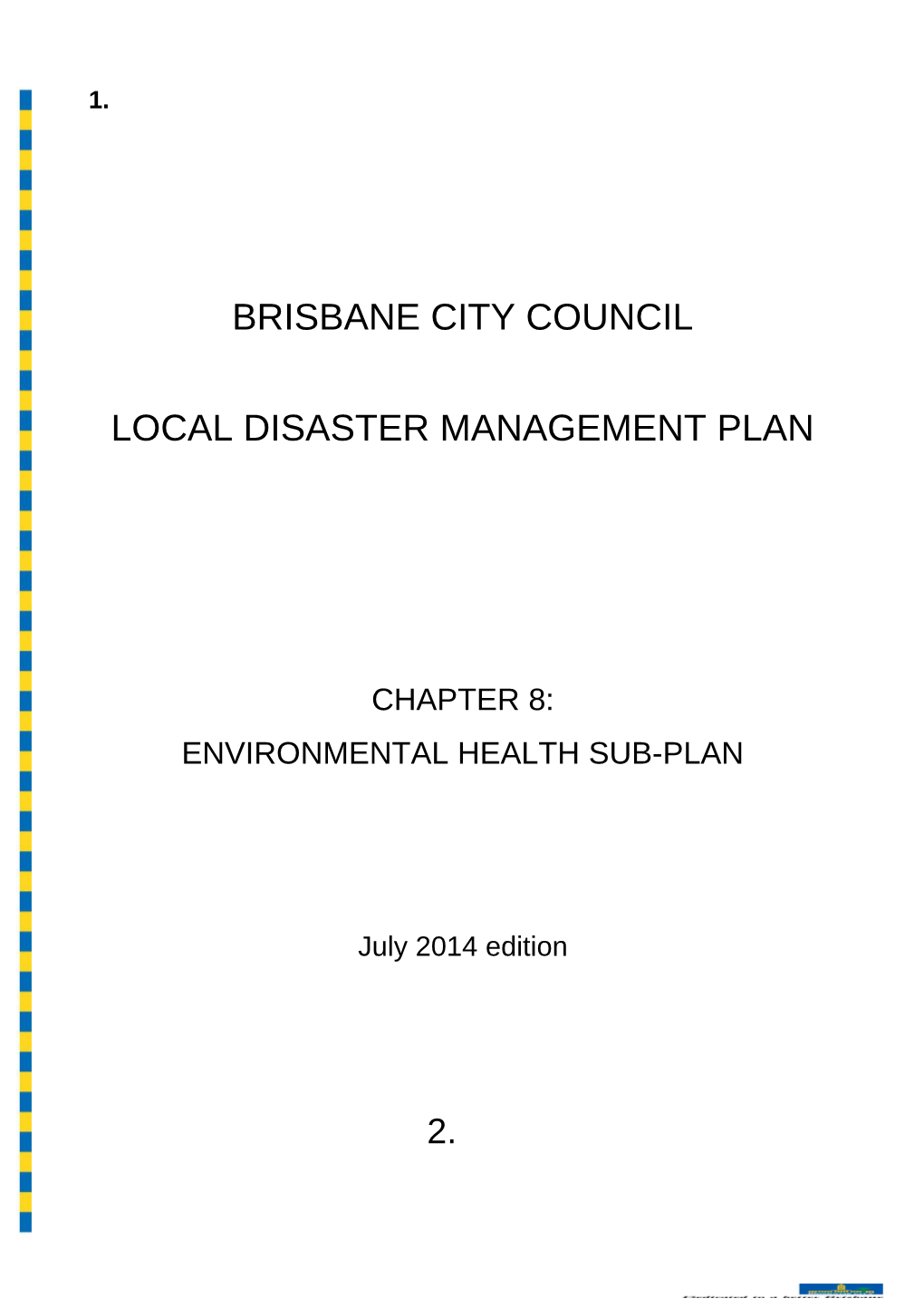 BCC Disaster Management Plan Section 2